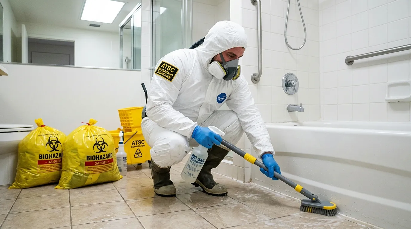 Decontamination equipment deployed for Blood Cleanup in Harrah